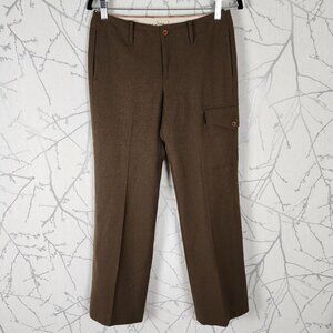 G1 Basic Goods Brown 70% Wool Cargo Pocket Trousers